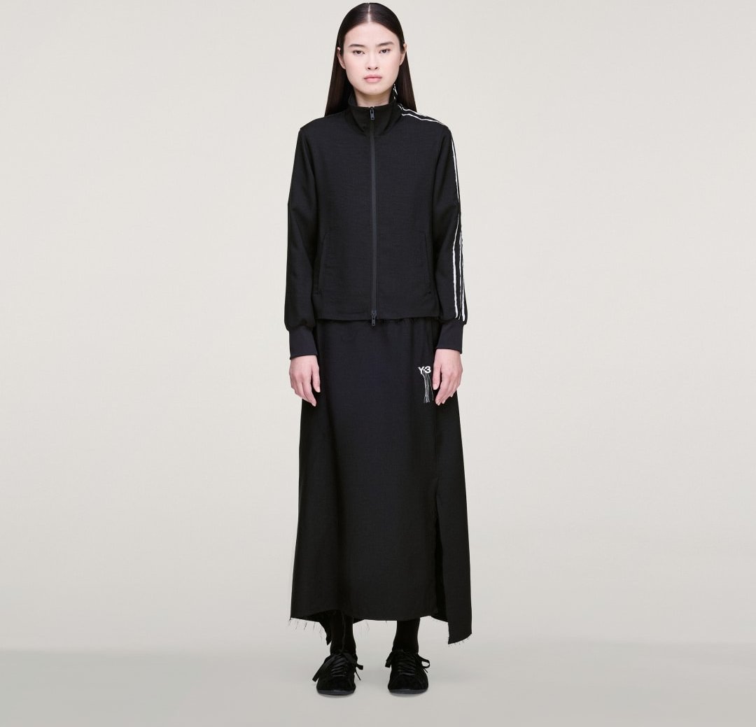 Y-3 SPORT UNIFORM RAW CUT 3-STREIFEN ROCK