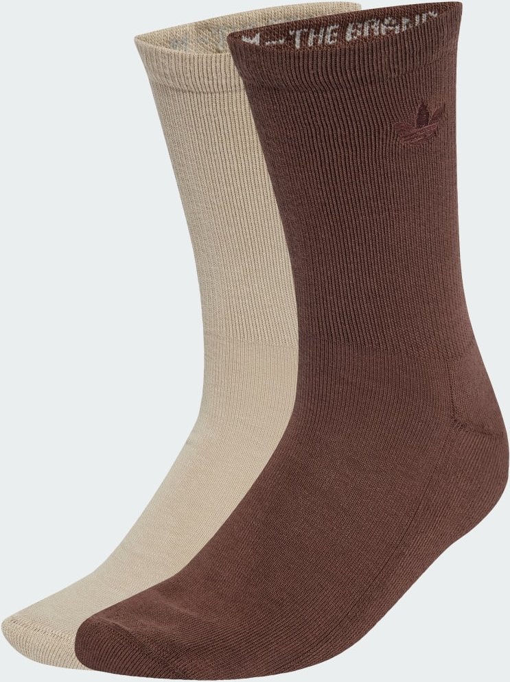 Two-Toned Crew Socken, 2 Paar