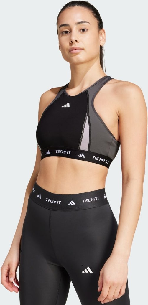 TECHFIT Medium-Support High-Neck Colorblock Sport-BH