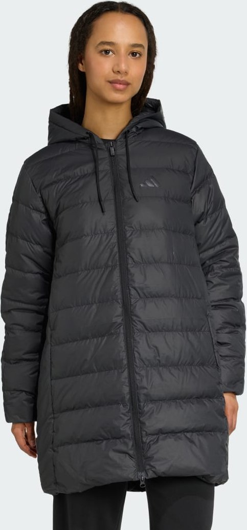 Essentials CLIMAWARM 3-Streifen Light Daunenparka mit Kapuze