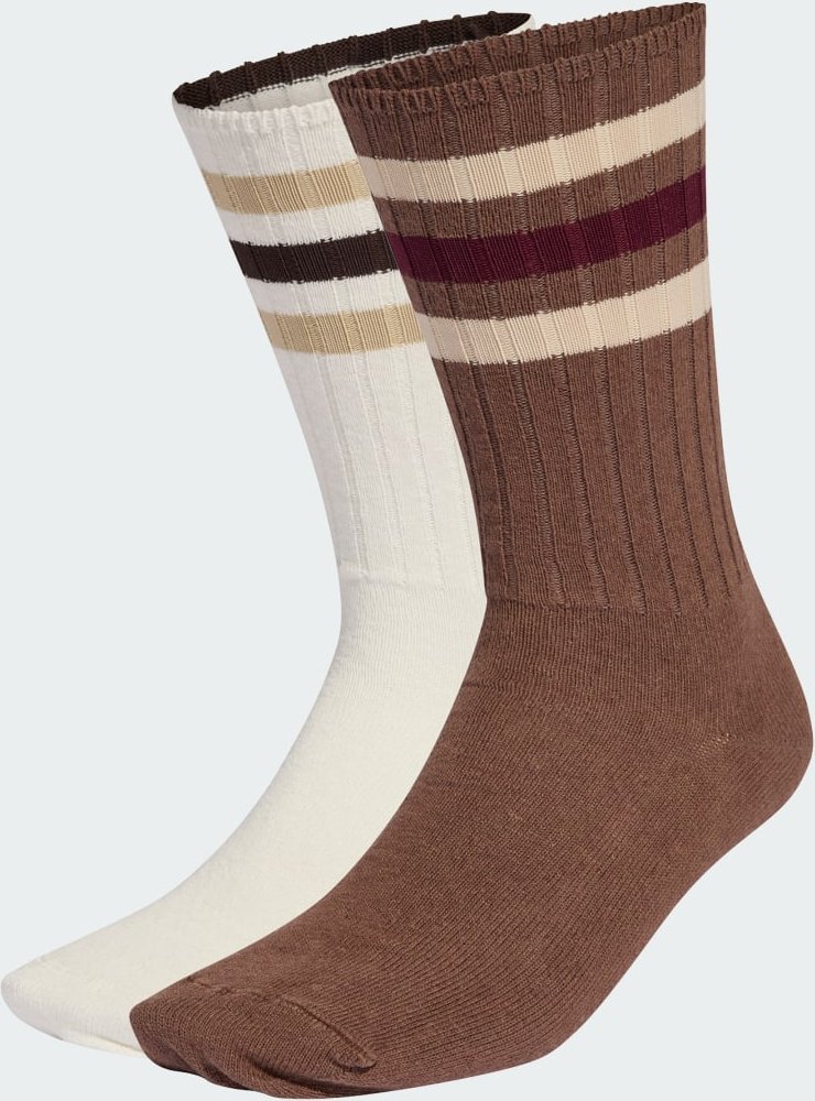 Ribbed Crew Socken, 2 Paar