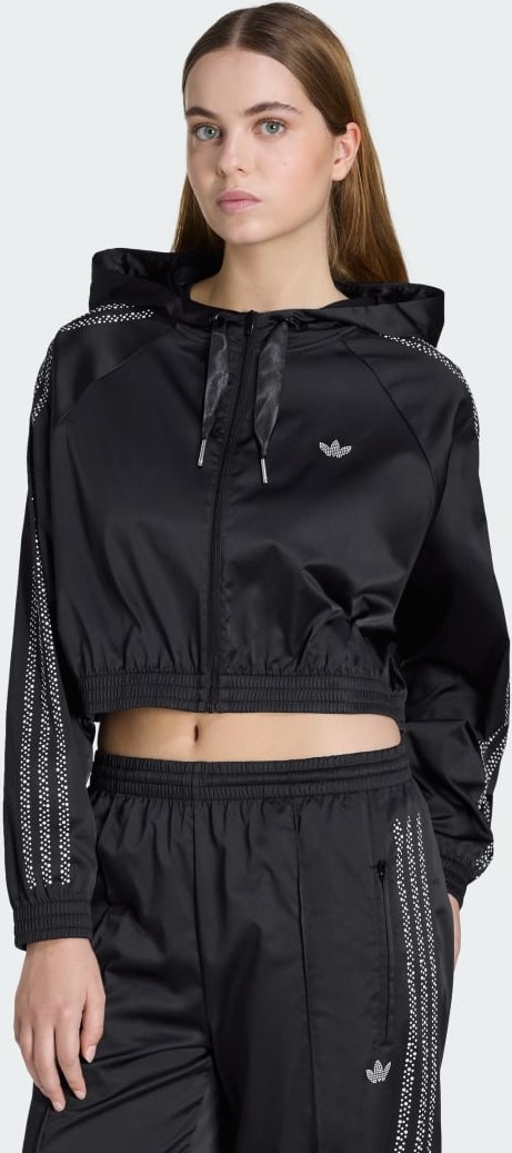 PEARL CROPPED ZIP KAPUZENJACKE