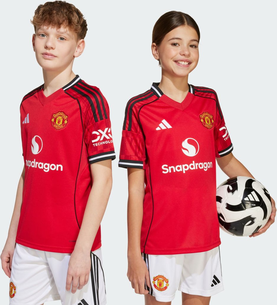 Thumbnail - Manchester United 25/26 Kids Heimtrikot