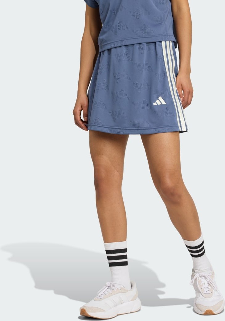 Stadium 3-Streifen Tennis inspirierter Jacquard-Rock mit Short