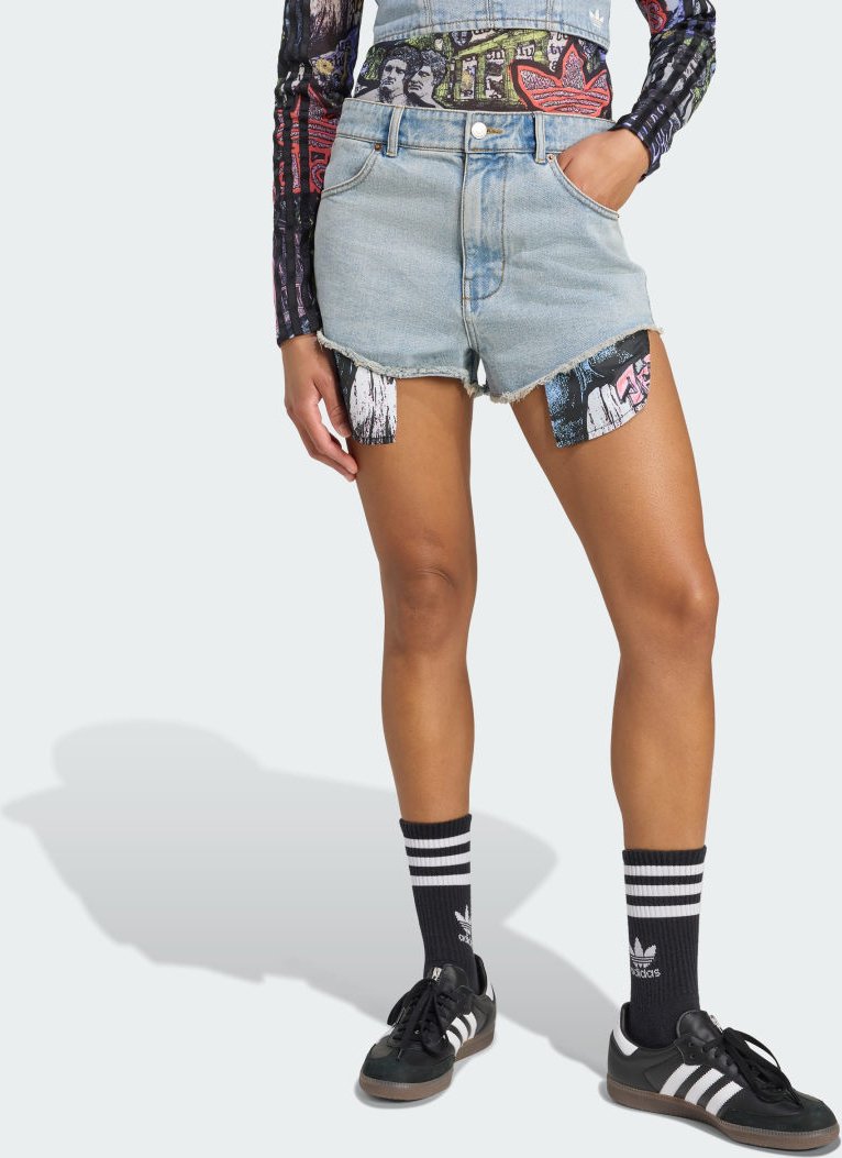 Thumbnail - adidas x Jeremy Scott Jeans-Shorts