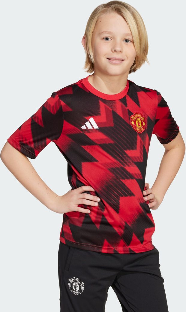 Manchester United 25/26 Pre-Match Kids Shirt