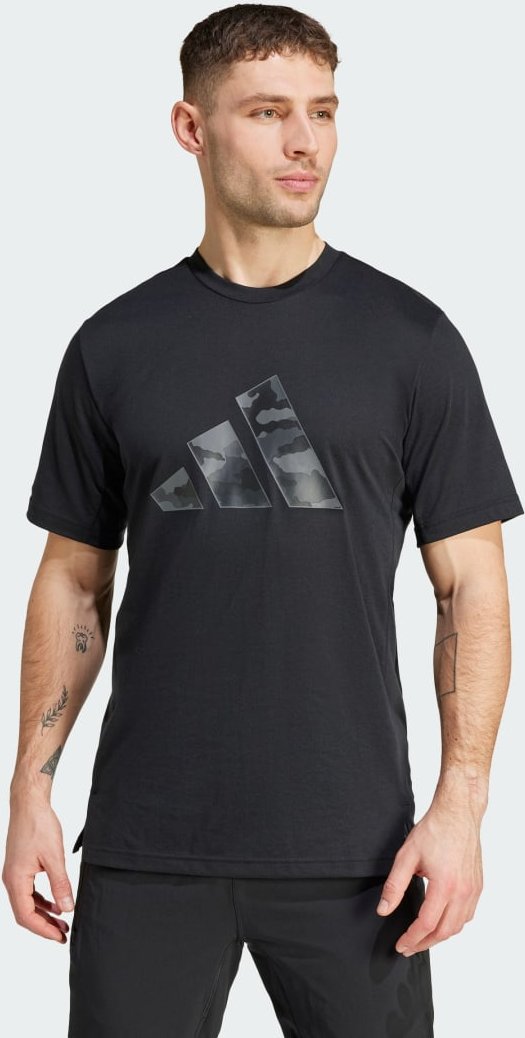Train Essentials Camo Graphic Logo T-Shirt