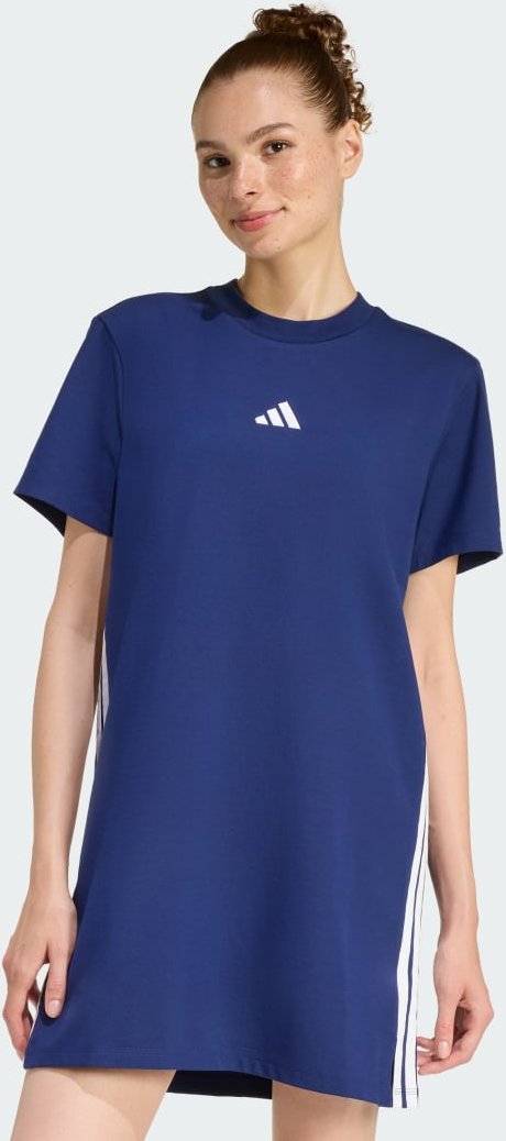 ESSENTIALS 3-STREIFEN-T-SHIRT-KLEID