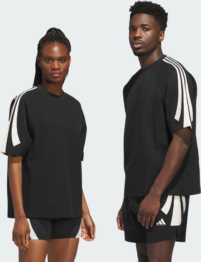 adidas Basketball kurzärmeliges Sweatshirt (genderneutral)