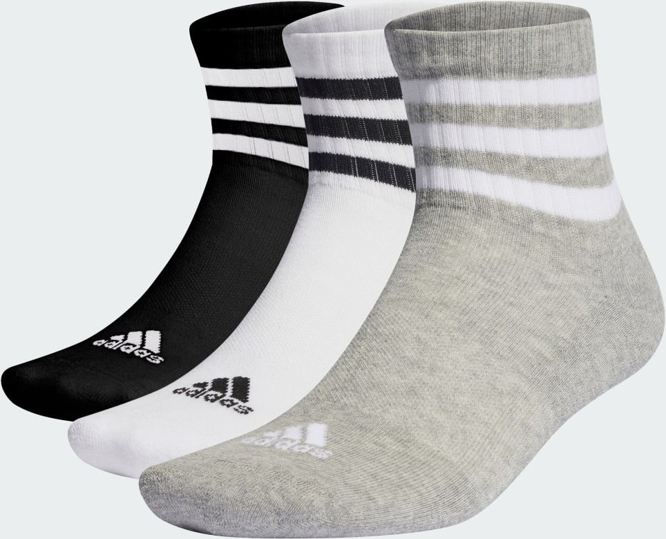 3-Streifen Cushioned Sportswear Low-Cut Socken, 3 Paar