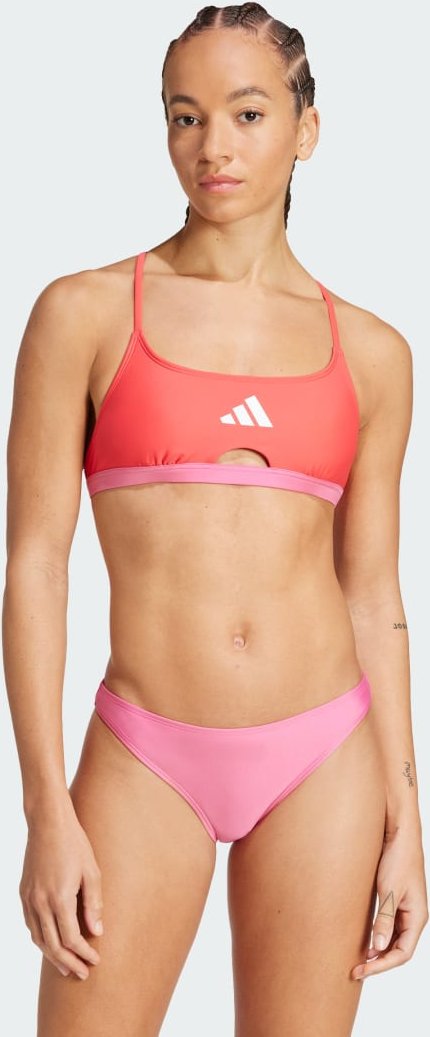 Padded Colorblock X-Back Bikini