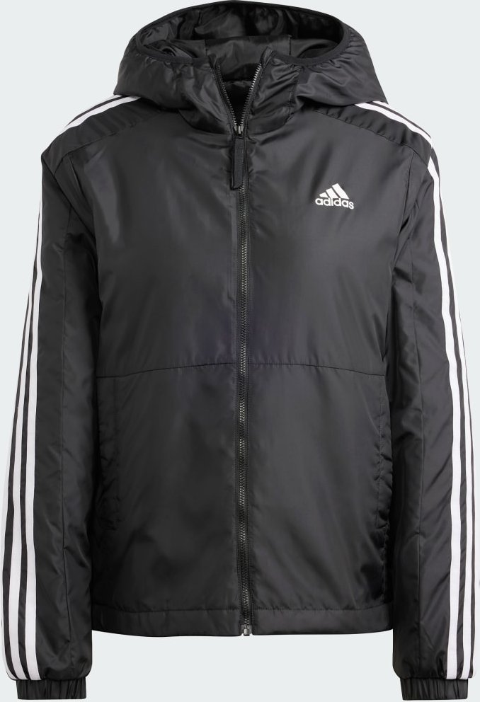 Essentials 3-Streifen Insulated Hooded Jacke