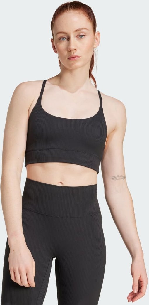 Thumbnail - adidas All Me Light Support Rib Bra Longline Sport-BH