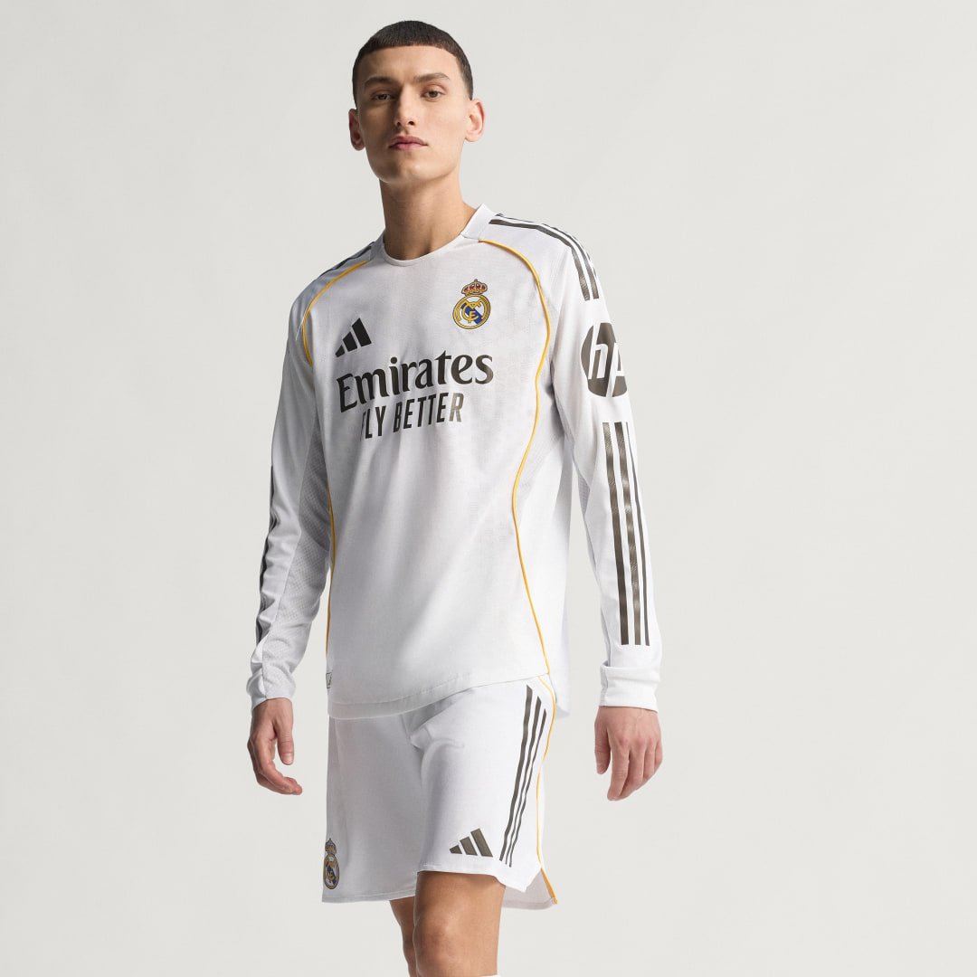 Thumbnail - Real Madrid 25/26 Long Sleeve Heimtrikot Authentic