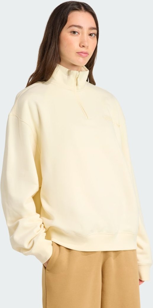 Essentials Linear Quarter-Zip Oversized Oberteil