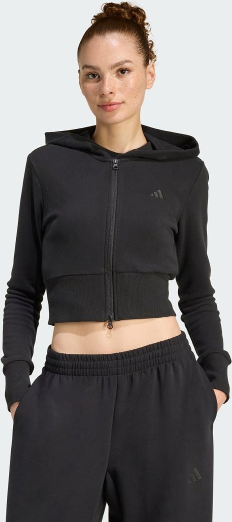 Thumbnail - Seasonal Essentials French Terry Track Top mit durchgehendem Reißverschluss