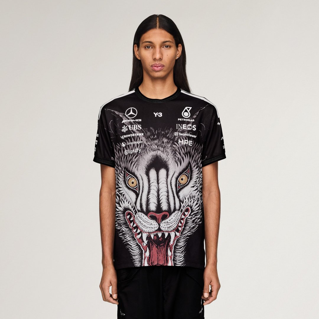 Y-3 MERCEDES AMG PETRONAS FORMULA 1 TEAM DRIVER SHORT SLEEVE JERSEY
