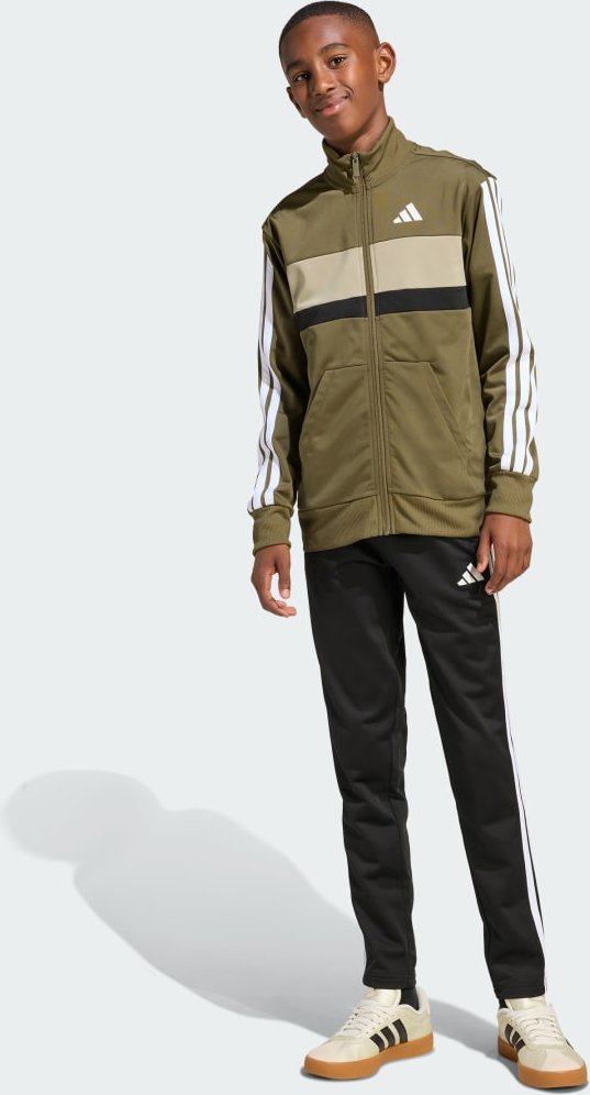 Thumbnail - Seasonal Essentials Tiberio 3-Streifen Tricot Kids Trainingsanzug