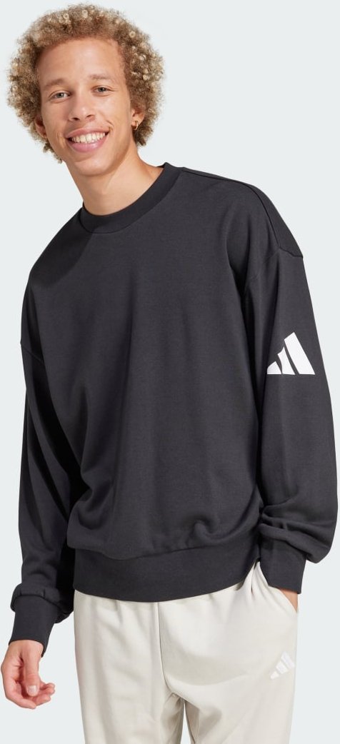 Thumbnail - Essentials Loose Fit 3 Bar Logo Sweatshirt