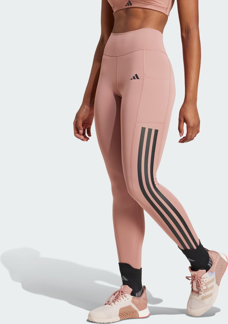 Optime 3-Streifen Full-Length Leggings