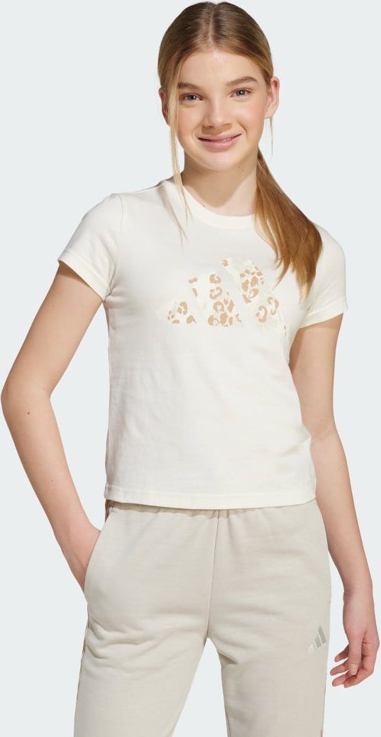 adidas Girls Animal Big Logo Single Jersey-T-Shirt für Kinder und Teens