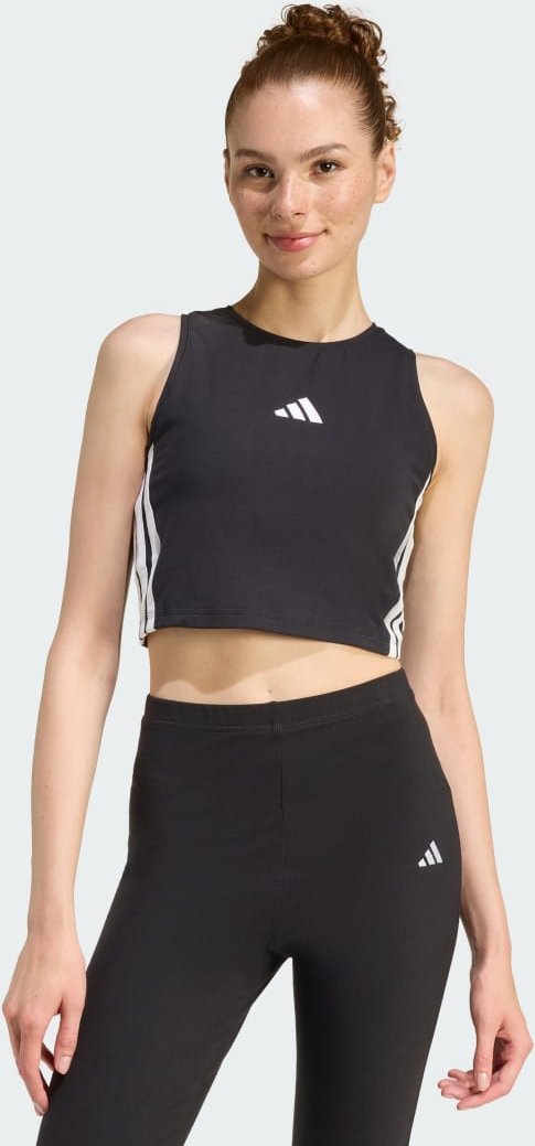 ESSENTIALS 3-STREIFEN GEPOLSTERTES TANKTOP