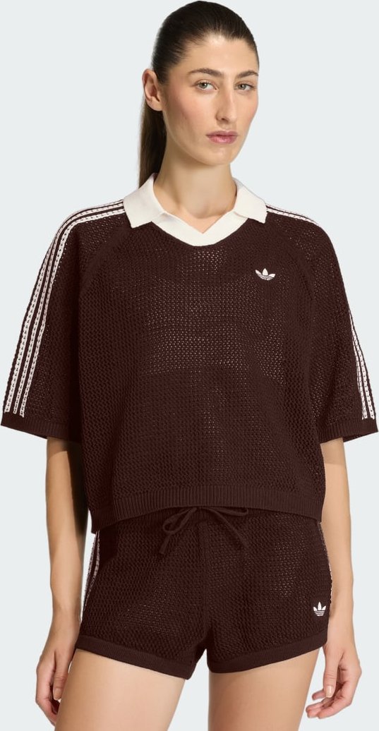 POLOSHIRT, KNITTED CROCHET