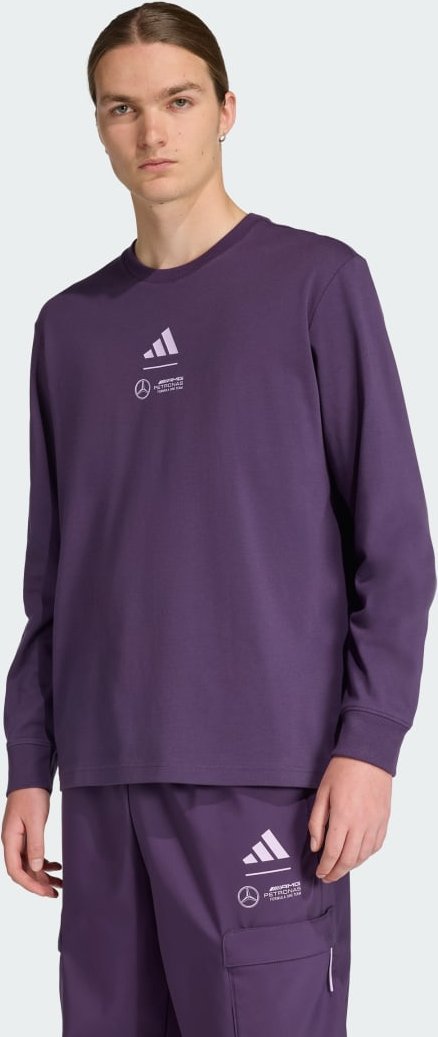 Mercedes-AMG Petronas Formula One Team hochwertiges gewebtes T-Shirt Longsleeve