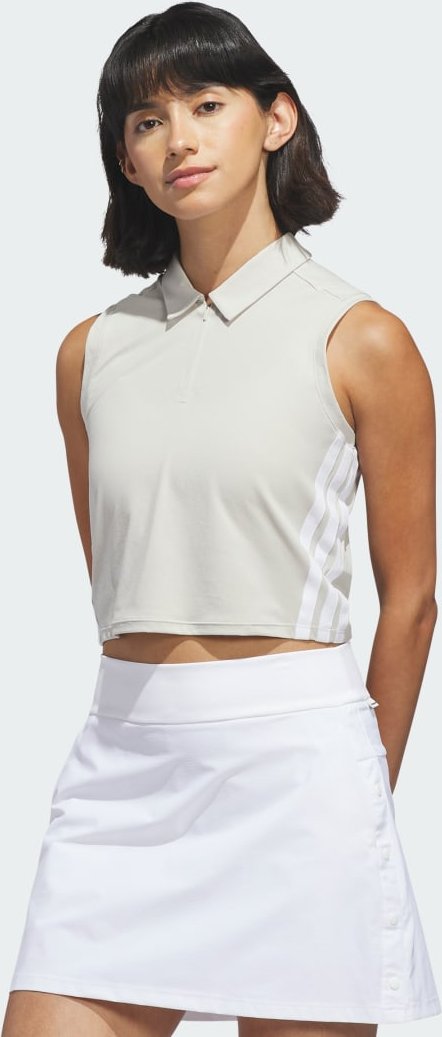 BEYOND CROP TWISTKNIT POLO SHIRT