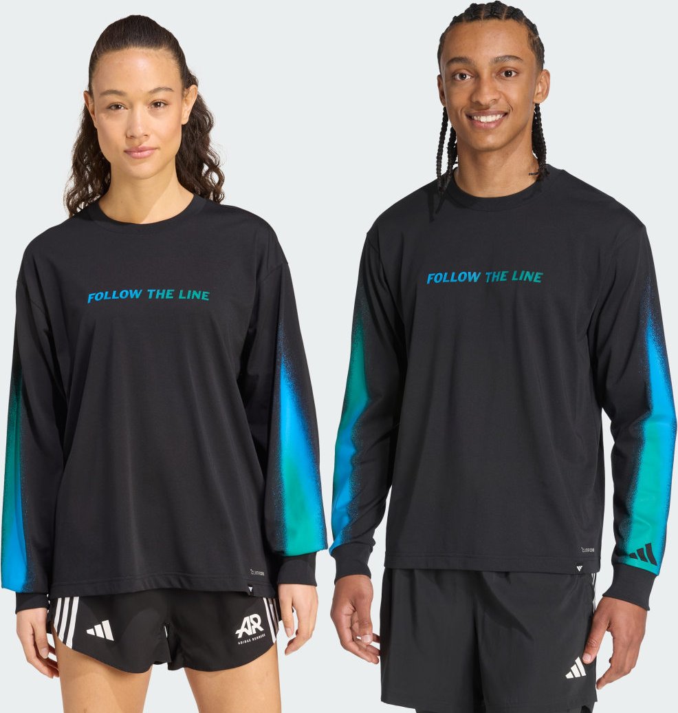 Thumbnail - FOLLOW THE LINE LANGÄRMELIGES GRAFIC T-SHIRT UNITEFIT