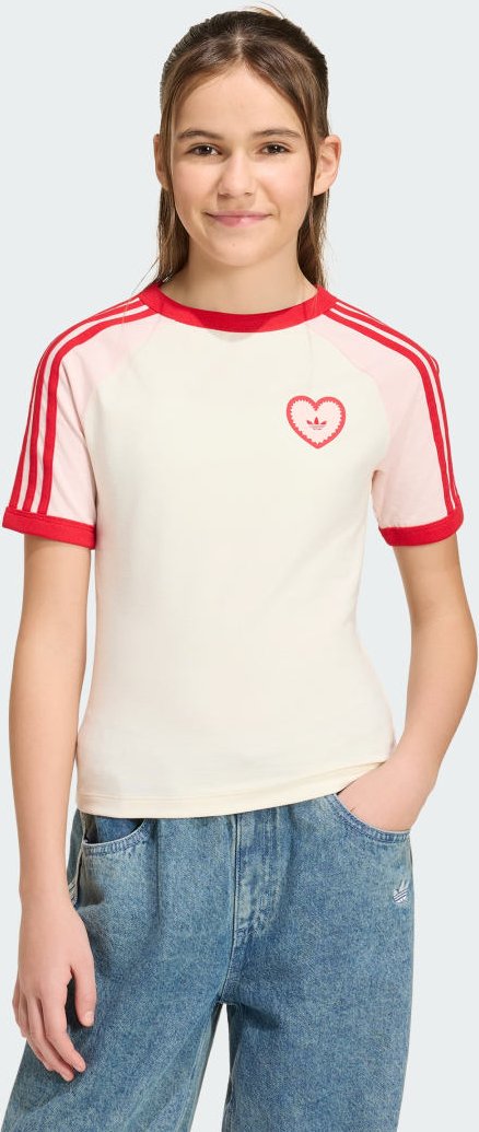 3-STREIFEN HEART T-SHIRT, SCHMAL GESCHNITTEN
