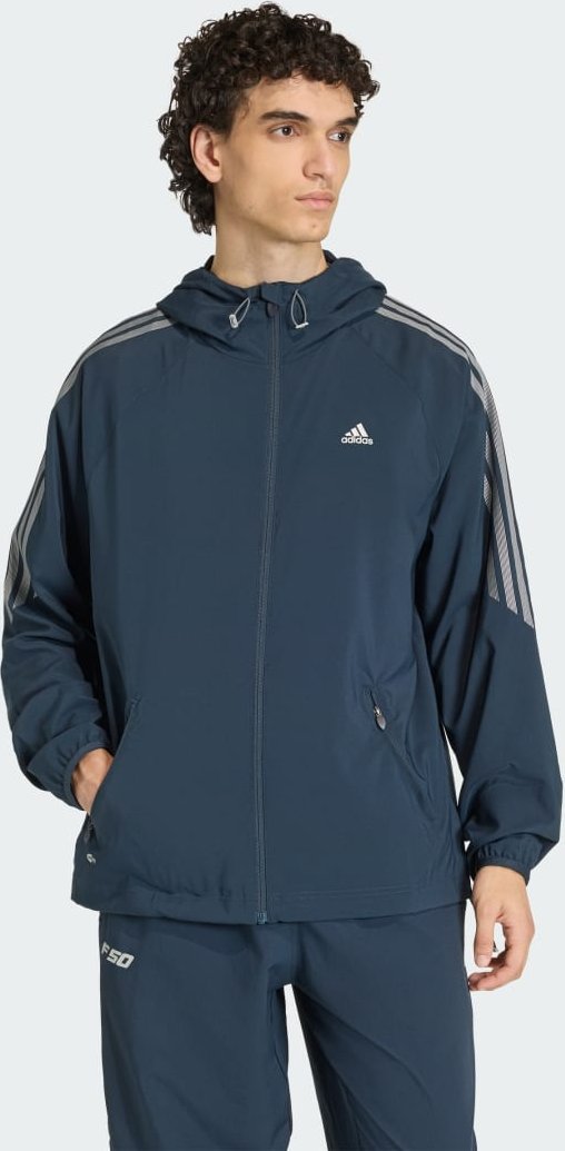 STRIPED REGULAR WINDRUNNER Jacke.