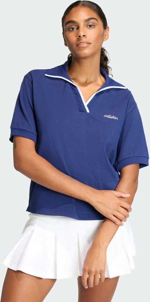 Thumbnail - Seasonal Essentials Colorpop Poloshirt mit aufgestickter Grafik