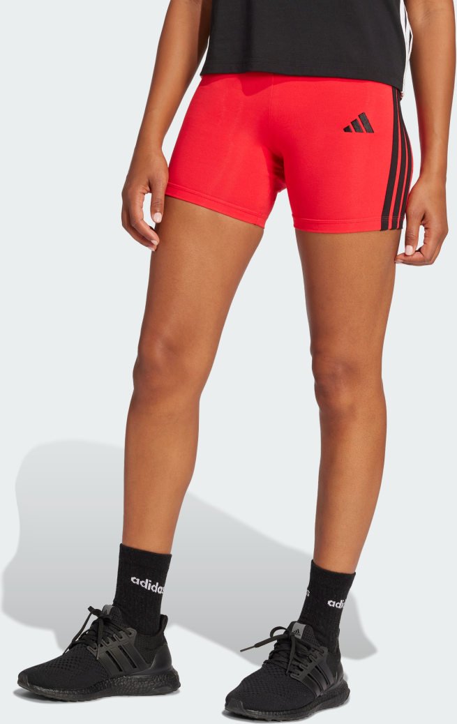 Essentials 3-Streifen High Waisted kurze Leggings