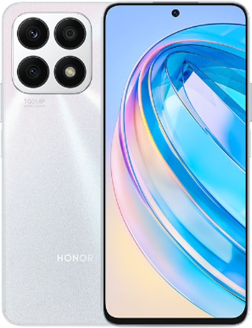 HONOR X8a 6GB+128GB/MediaTek Helio G88/Titanium Silver/Ultra-Kamera mit 100 MP