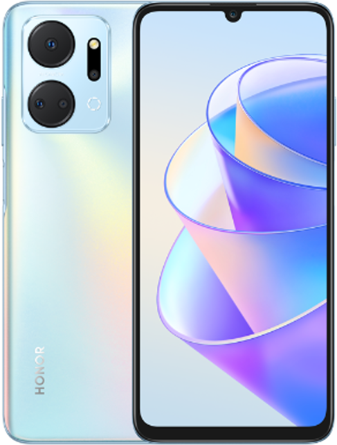 HONOR X7a 4GB+128GB/MT6765H/Titanium Silver/5330-mAh-Akku mit langer Lebensdauer