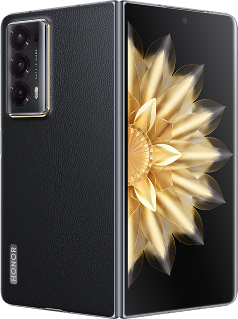 HONOR Magic V2 16GB+512GB,Snapdragon 8 Gen 2, Black(PU),Super-light,Titanium Hinge