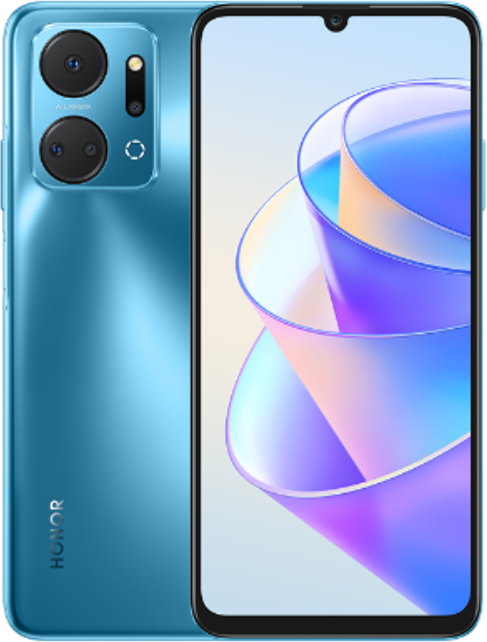 HONOR X7a 4GB+128GB/MT6765H/Ocean Blue/5330-mAh-Akku mit langer Lebensdauer