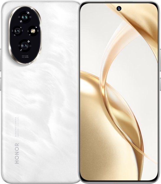 HONOR 200 12GB+512GB, Snapdragon 7 Gen 3 , Moonlight White, 5200 mAh Akku