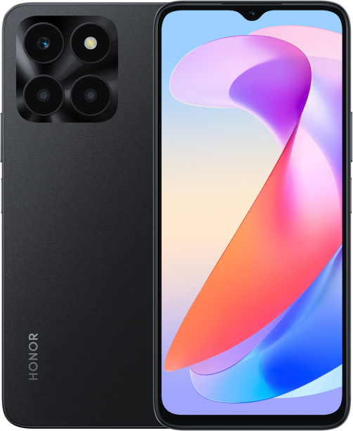 HONOR X6a 4GB+128GB,MediaTek Helio G36, Midnight Black,5200-mAh-Akku