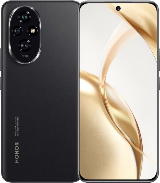 HONOR 200 12GB+512GB, Snapdragon 7 Gen 3 , Black, 5200 mAh Akku
