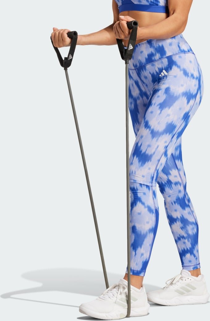 Optime Essentials Allover Print Flower Tie-Dye Leggings