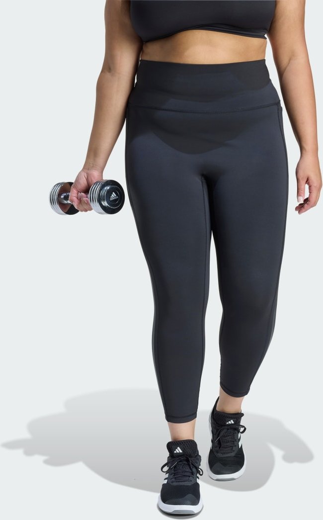 Optime Workout 3-Streifen 7/8 Leggings – Große Größen