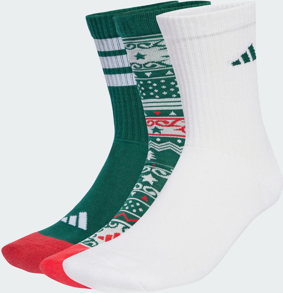 adidas CHRISTMAS GRAPHIC CREW SOCKEN 3ER-PACK
