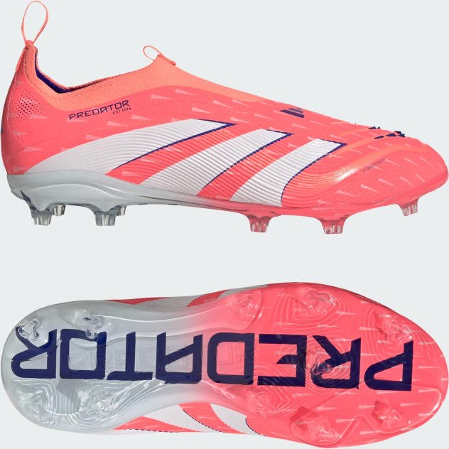 Predator Elite Kids Fußballschuh, feste Böden, ohne Schnürung