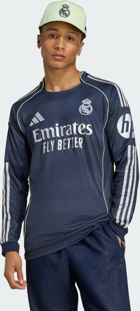 Real Madrid 25/26 Long Sleeve Auswärtstrikot