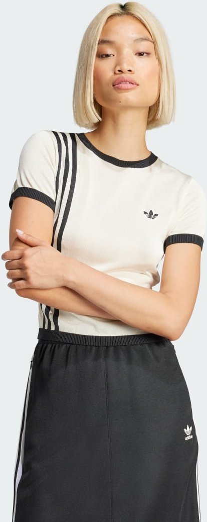 Knitted 3-Streifen T-Shirt