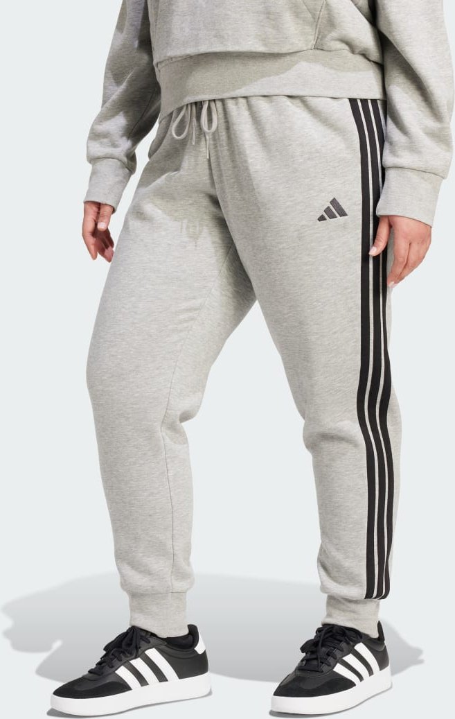 Essentials 3-Stripes Fleece Slim Hose (Große Größen).