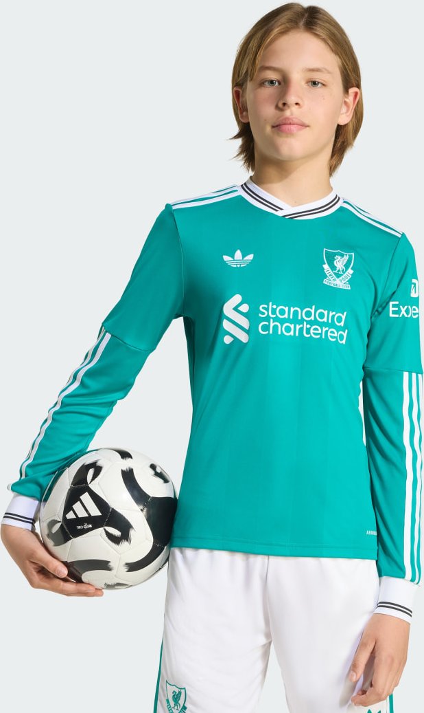 Liverpool FC 25/26 Long Sleeve Kids Ausweichtrikot