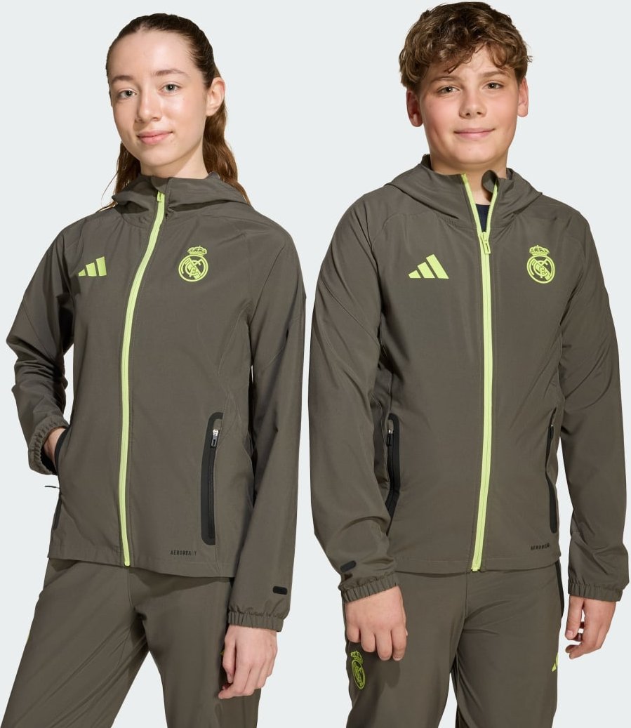 Real Madrid Tiro 25 Competition Vis Tech Kids Travel Jacke